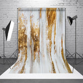 Lofaris Gray Gold Abstract Texture Photography Backdrop